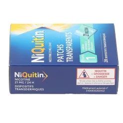Niquitin patch anti tabac 21 mg/24 h