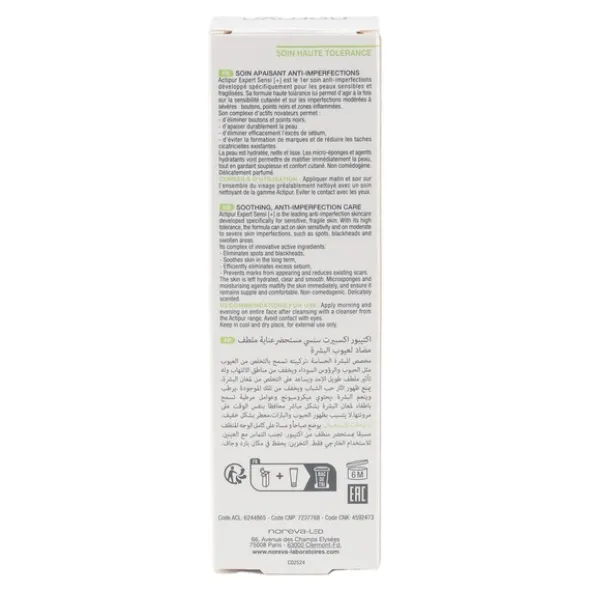 Noreva Actipur Expert Sensi + Soin apaisant anti-imperfections