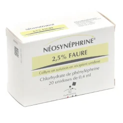 Néosynéphrine 2,5 % Faure unidoses