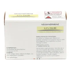 Néosynéphrine 2,5 % Faure unidoses
