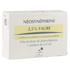 Néosynéphrine 2,5 % Faure unidoses