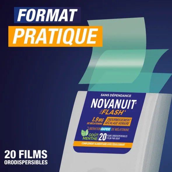 Novanuit Flash mélatonine 1,9 mg films orodispersibles