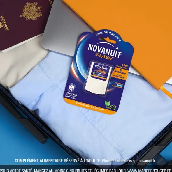 Novanuit Flash mélatonine 1,9 mg films orodispersibles