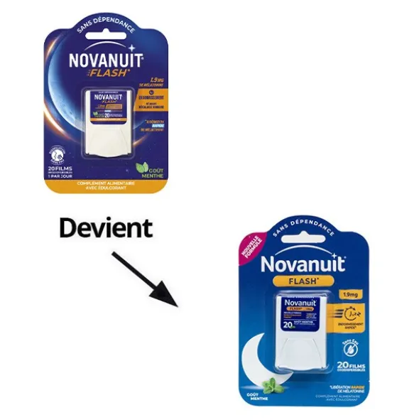 Novanuit Flash mélatonine 1,9 mg films orodispersibles