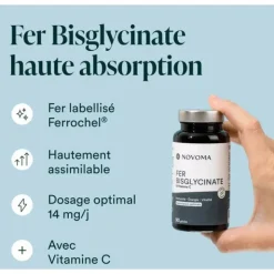 Novoma Fer bisglycinate gélules