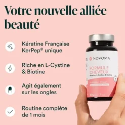 Novoma Formule cheveux gélules