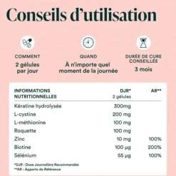 Novoma Formule cheveux gélules