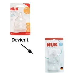 Nuk First Choice 0-6 mois 2 tétines
