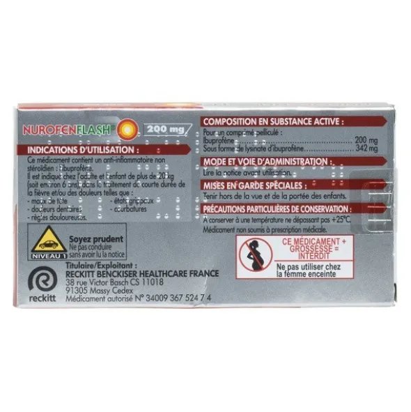 Nurofen Flash 200 mg comprimé