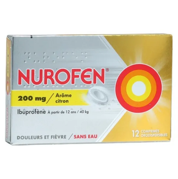Nurofen 200 mg citron comprimé orodispersible