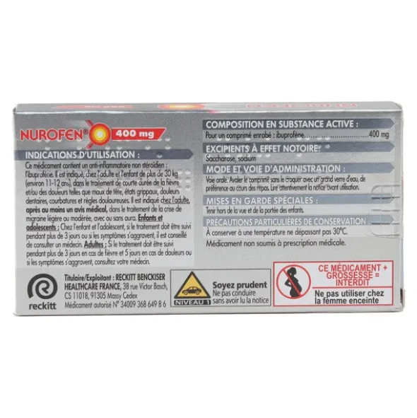 Nurofen 400 mg comprimé