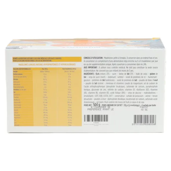 Nutrisens madeleines longues HP/HC
