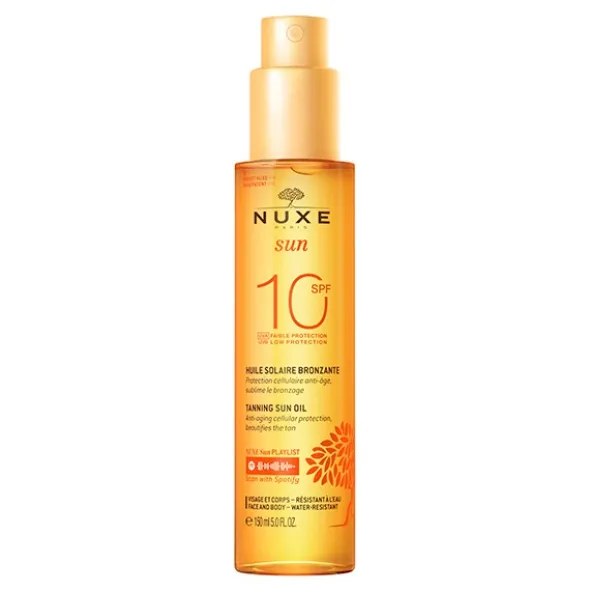 Nuxe Sun Huile solaire bronzante SPF 10