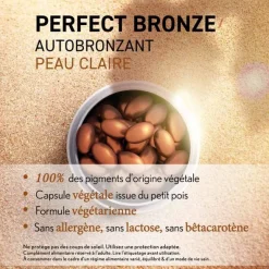 Oenobiol Perfect Bronze Autobronzant peau claire capsules