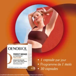 Oenobiol Perfect Bronze Autobronzant peau claire capsules
