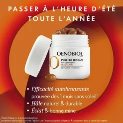 Oenobiol Perfect Bronze Autobronzant peau claire capsules