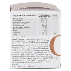 Oenobiol Perfect Bronze Autobronzant peau claire capsules