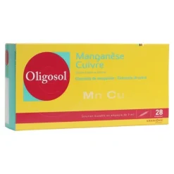Oligosol Manganèse Cuivre ampoules