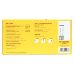 Oligosol manganèse cuivre cobalt ampoules