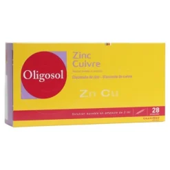 Oligosol Zinc Cuivre ampoule