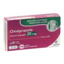 Omeprazole 20 mg gélule estomac