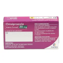 Omeprazole 20 mg gélule estomac