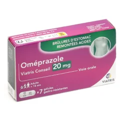 Omeprazole 20 mg gélule estomac