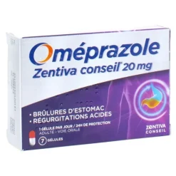 Oméprazole 20 mg gélules Zentiva