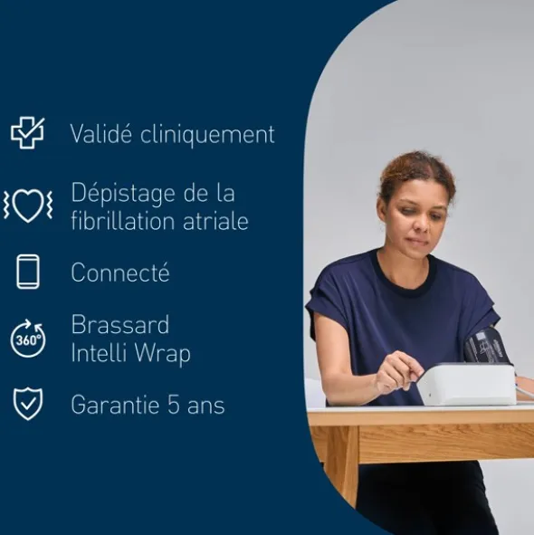 Omron M7 Intelli IT AFib tensiomètre connecté bluetooth