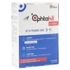 Ophtakit oeil rouge kit de premiers soins 3 en 1