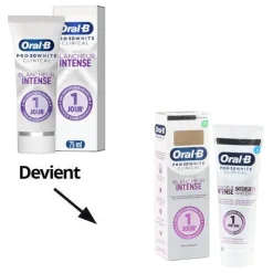 Oral B dentifrice blancheur intense