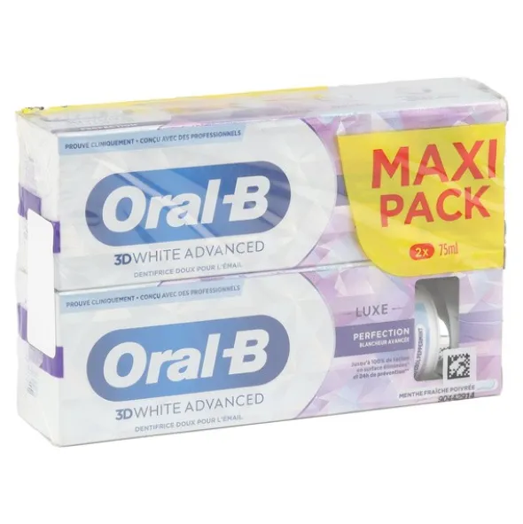 Oral B 3D White Advanced Luxe Perfection dentifrice