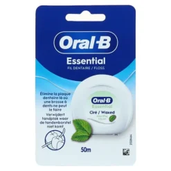Oral B Essential Floss Fil dentaire ciré 50 m