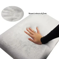 Oreiller au charbon de bambou Végélya 55 x 37 cm