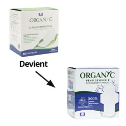Organyc Coton Bio serviettes hygiéniques Flux abondant
