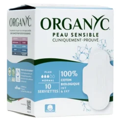 Organyc Coton bio serviettes hygiéniques flux normal