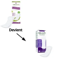 Organyc fuites urinaires protège-slips ultra-fins 2 gouttes