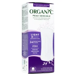 Organyc fuites urinaires protège-slips ultra-fins 2 gouttes
