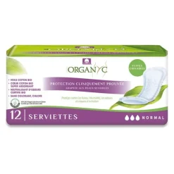 Organyc Serviettes Fuites urinaires Normal 3 gouttes