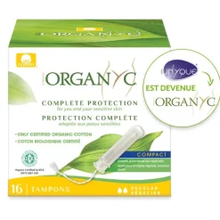 Organyc Tampons coton bio Normal avec applicateur