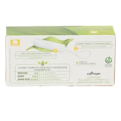 Organyc Tampons Régulier Coton Bio
