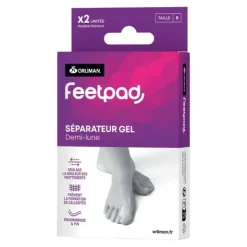 Orliman Séparateur d'orteils Demi lune Feetpad