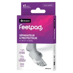 Orliman Séparateur protecteur 4e et 5e orteils Feetpad
