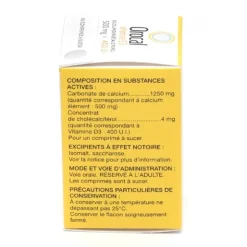Orocal D3 500 mg 400 UI comprimé à sucer