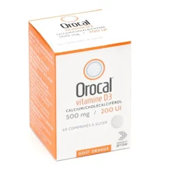 Orocal vitamine D3 500 mg/200 UI comprimés à sucer