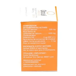 Orocal vitamine D3 500 mg/200 UI comprimés à sucer