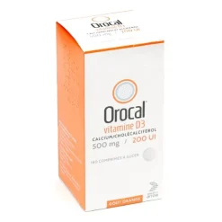 Orocal vitamine D3 500 mg/200 UI comprimés à sucer