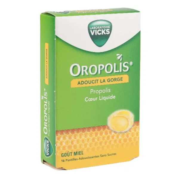 Oropolis coeur liquide pastilles