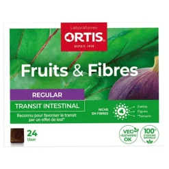 Ortis Fruits et Fibres Regular transit intestinal cubes