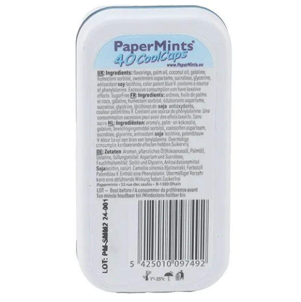 PaperMints Coolcaps capsules menthe